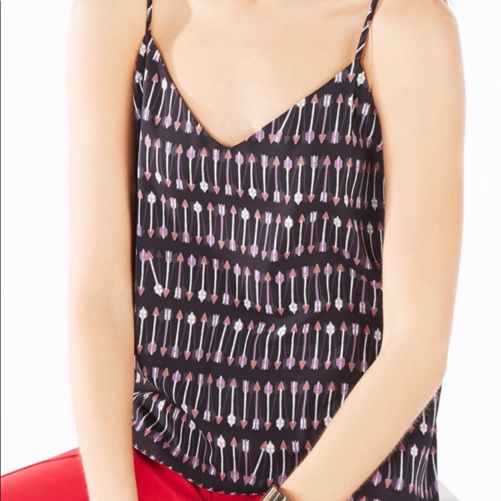 BCBGMaxAzria Cora heart arrow print cami tank